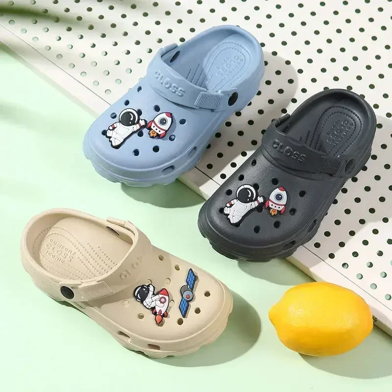 3-12y Kinderen Muiltjes & Klompen Zomer Jongens Meisjes Sandalen Cartoon 6 Kleuren Antislip Comfortabele Strand Slippers Kinderen Tuinschoenen 24