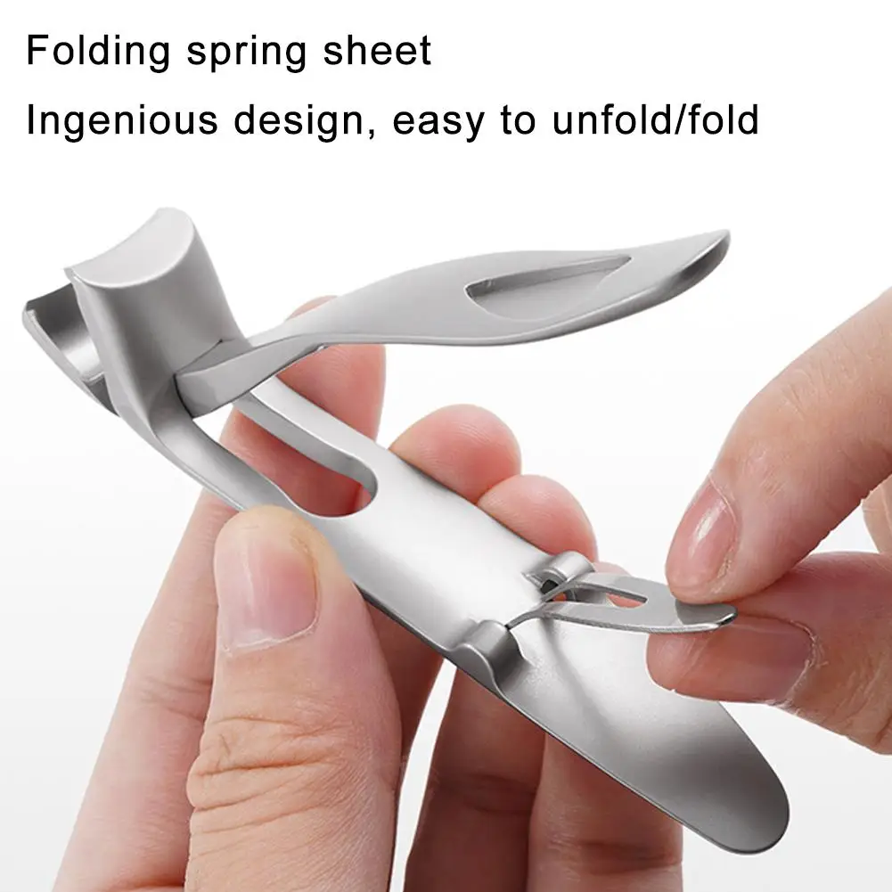 

Special Anti-splash Stainless Steel Nail Clippers Cutter Trimmer Manicure Scissors Thick Hard Toenail Fingernail Pedicure Tools