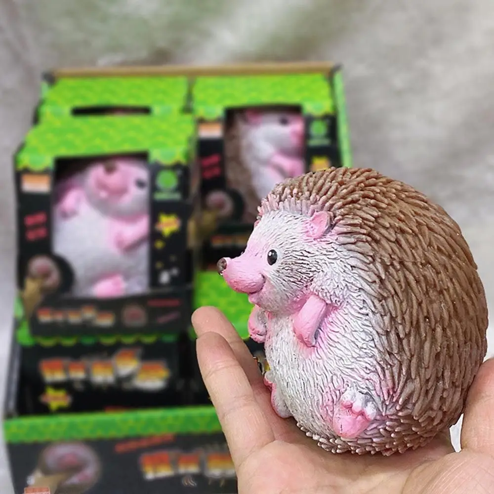 Animals Cartoon Hedgehog Decompression Toys Quick Rebound TPR Fidget Toys Kids Fun Squeeze Toys Use Your Hands and Brain