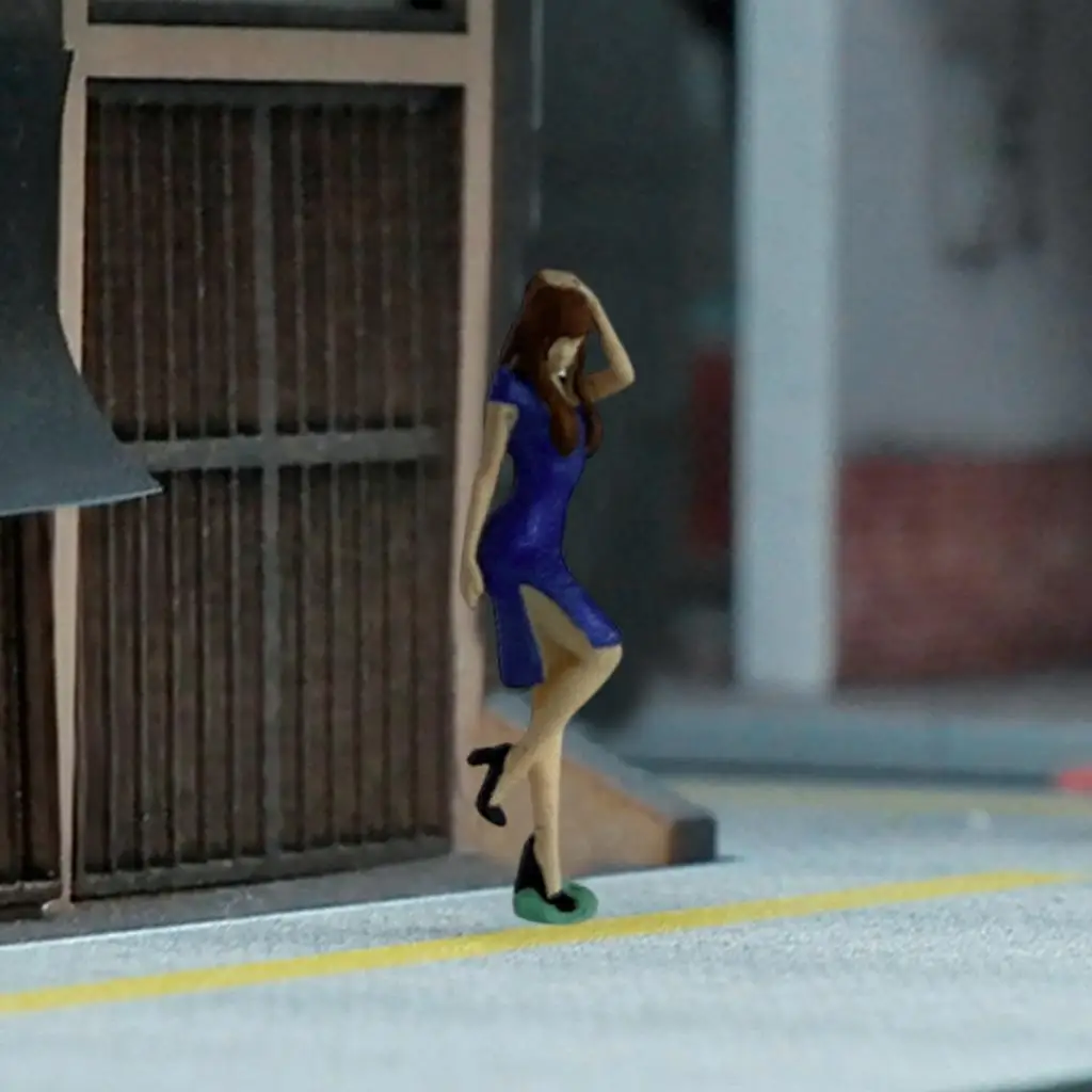 Figure modello in scala 1/64 Oggetti di scena per fotografia Figure da donna modello 1/64 per desktop