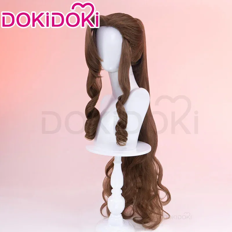 متوفر في المخزون ايريث شعر مستعار تأثيري لعبة FFVII DokiDoki المرأة شعر أشقر فاينل فانتسي السابع شعر مستعار ايريث غينسبورو غطاء شعر مستعار مجاني #3