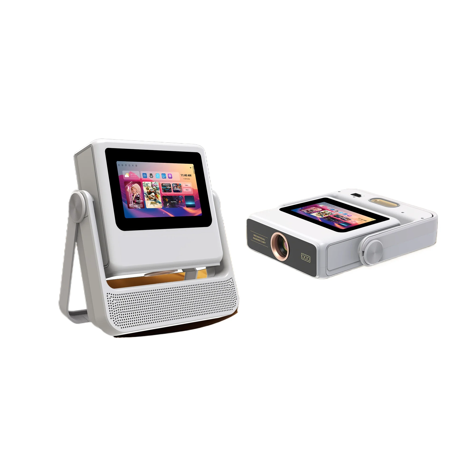 Dual-screen simultaneous display projector, multi-functional, ultra-high-definition touch model, universal connection