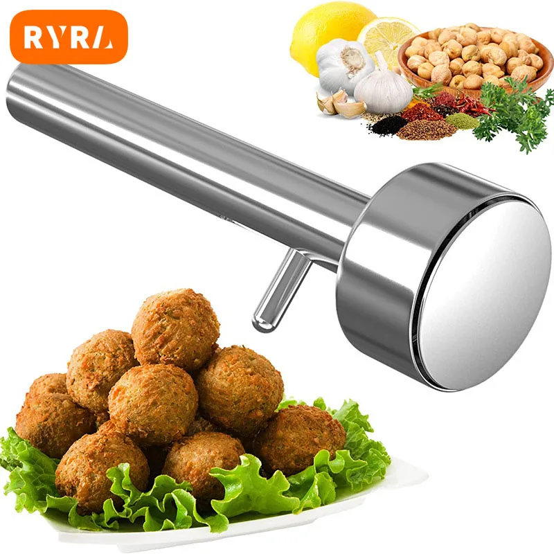 Stainless Steel Large Falafel Ball Making Scoop Mold Meatball Machine Maker Non-Stick Kitchen Accessories Gadgets Kitchen Tool