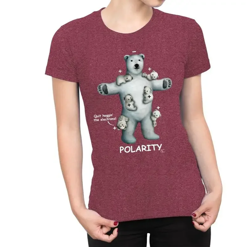 1T T Shirt Womens Polarity Science Polar Bear