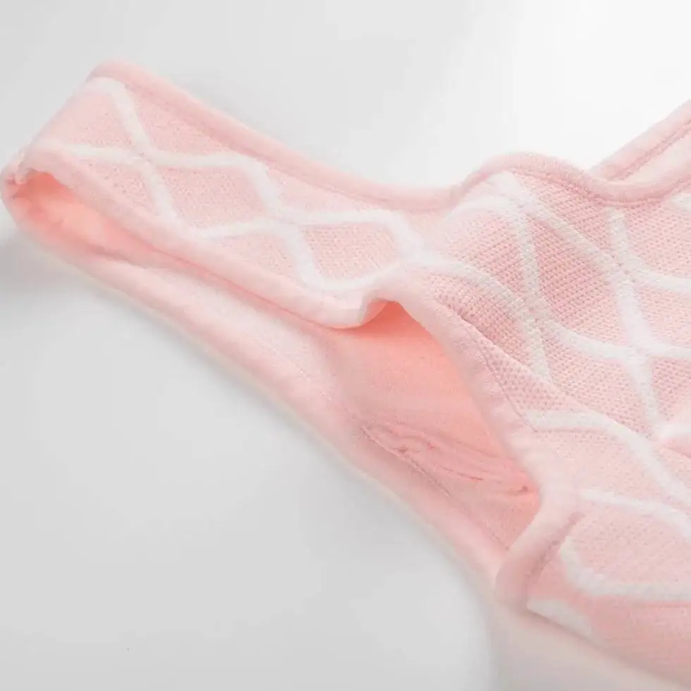 Vrouwen Zwarte Geometrische Jacquard Mouwloze Jurk Herfst Nieuwe Zoete Dames Slanke Hoge Taille A-lijn Korte Gewaad Slin Top XYT7