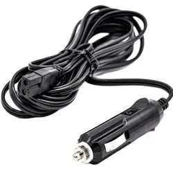 Black 1.8M 12V24VDC Copper Car refrigerator power cord Online extension cable conversion Adapter plug Electric Wire Fridge Cable