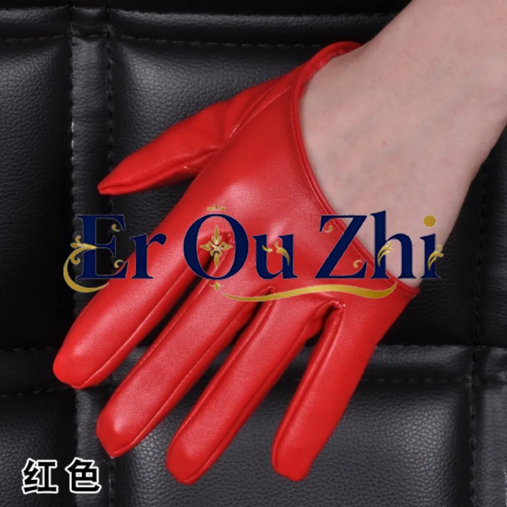 New Half Palm Full Finger Gloves DS Stage Nightclub Street Dance Nightclub Pole Dance Star Performance Gloves