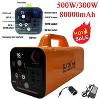 500W Portable Power Station 80000mAh Generator Battery Outdoor Camping Charger Emergency Power Supply Power Bank AC DC Output