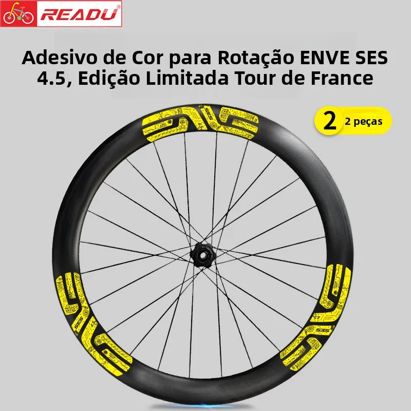 Edição Limitada: Adesivos de Roda ENVE SES para Bicicleta de Estrada – Decalques Personalizados com Efeito de Pintura para Ac...