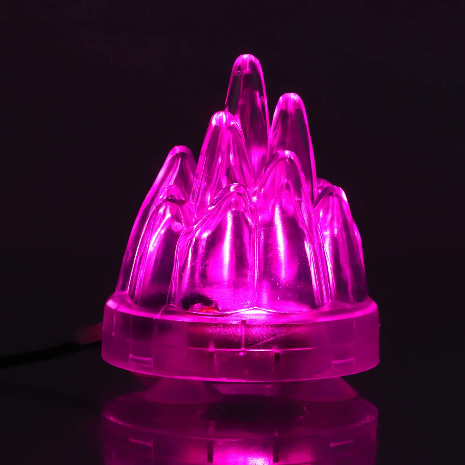 

Volcano Led Bubbler Light For Aquarium Fish Tank Decor Colorful Lights Oxygenating Function Us Plug Small Volcano Ornament
