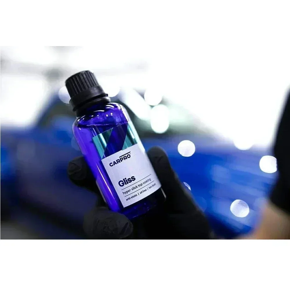 50ml Kit Ceramic Coating for Cars Hyper Smooth Hydrophobic Nano Top-Coat with Microfiber Applicators