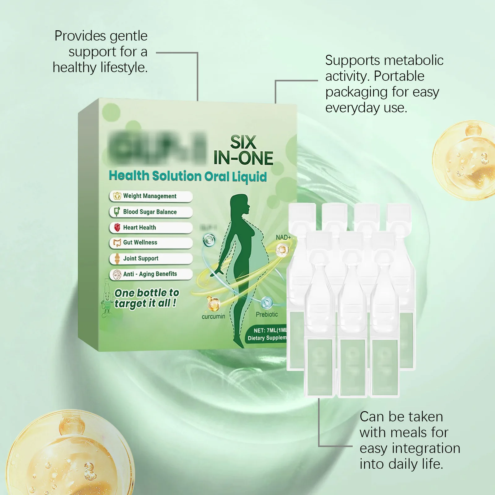 GLP-1 Six in One Slimming Drop - Skincare X7 recension och pris