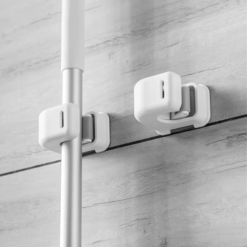 Ganchos multiusos adhesivos para colgar en la pared, fregona, escoba, gancho para paraguas, organización de cocina y baño, accesorios organizadores para el hogar