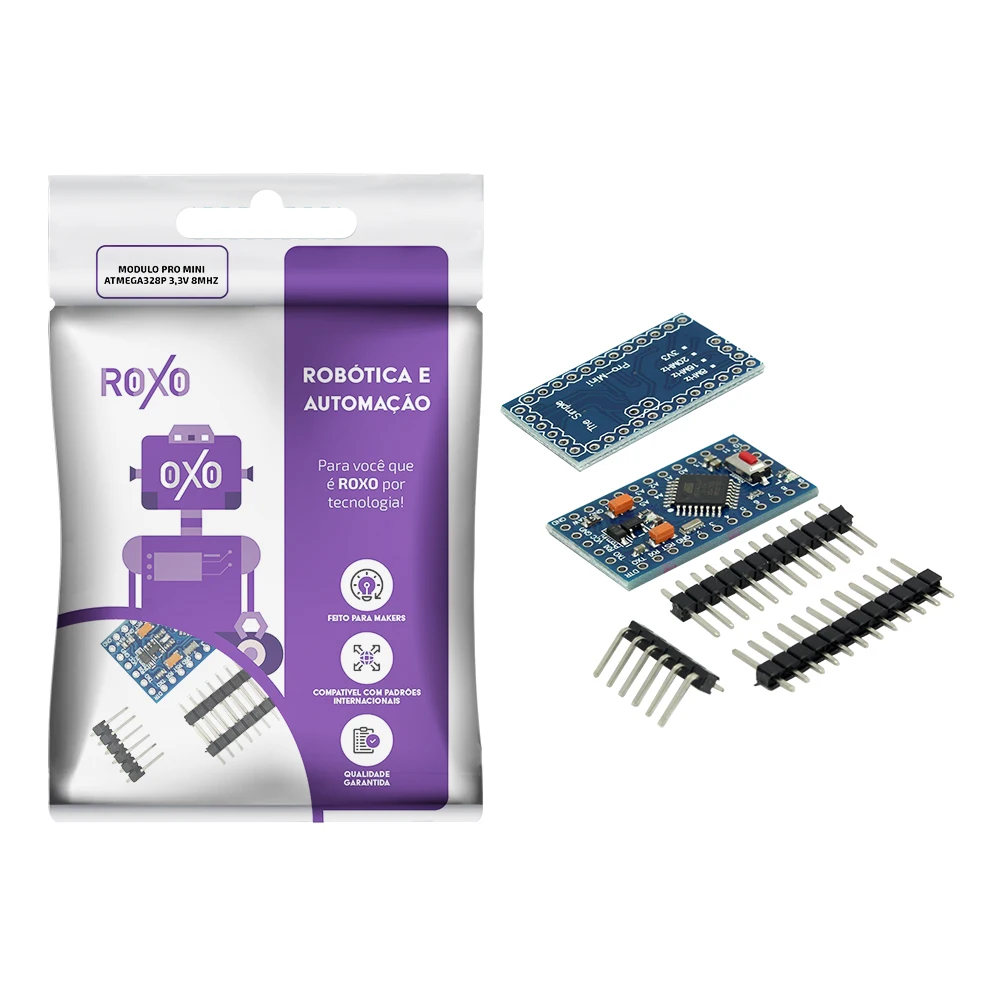 Plate Ard. Pro Mini Atmega328p 3,3V 8MHz-RoXo