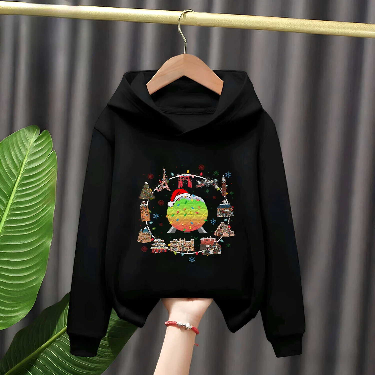 

Disney kids soft hooded sweatshirt winter warm plush fleece unisex cozy for boys girls