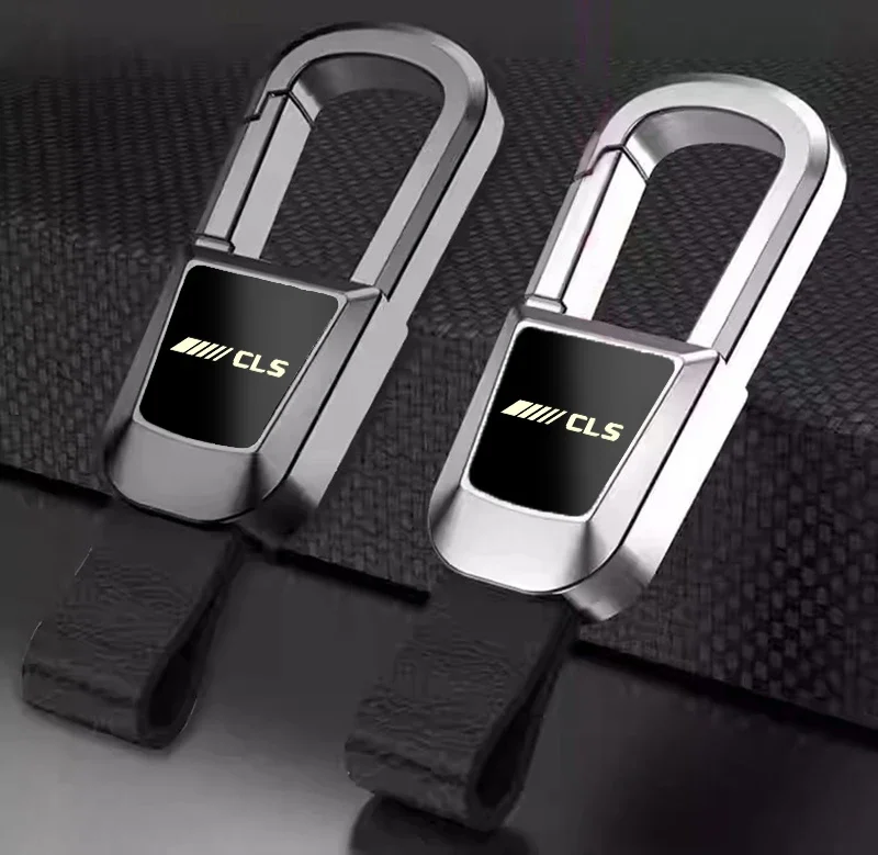 truck keychain Alloy Key chain leather key ring for Mercedes Benz AMG CLA CLK CLS GLA GLB GLC GLE GLK GLS GTS SLC SLK Auto view 3