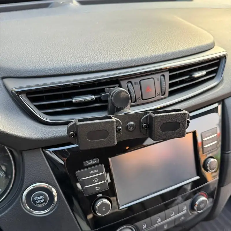 

Universal Vehicle Mount Radio Car Mount for Two Radios Easy to Use Stand Plastic Cup Support for Communication Devices