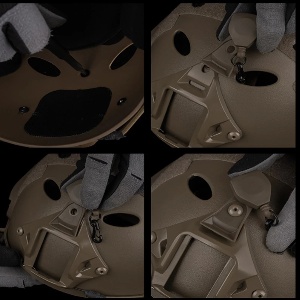 Corda anti-smarrimento Rotazione a 360° Supporto NVG Cordino di sicurezza Occhiali per la visione notturna Corda telescopica anticaduta per modello di visione notturna fissa