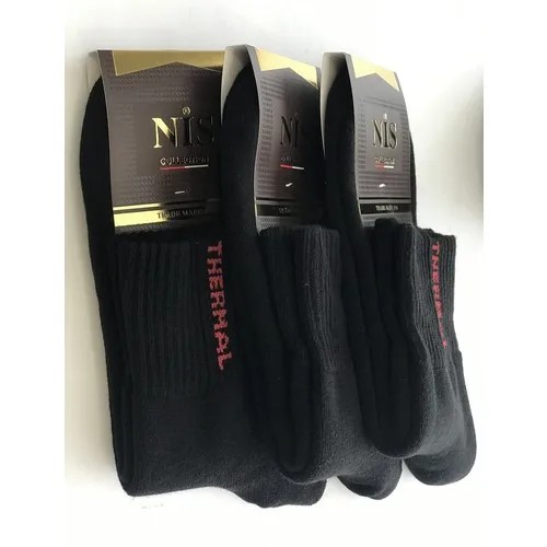 Nis Socks Black Thermal Full Enclosure Male Corabi 3'lü