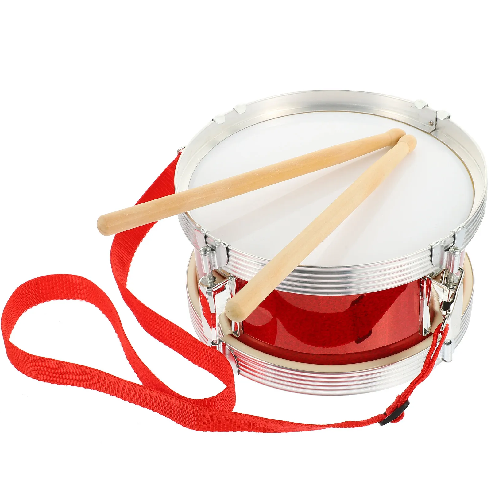 

1Set Snare Drum Military Percussion Instrument Premium Sturdy for Kids Early Education Concert Practice Wooden Drumsticks