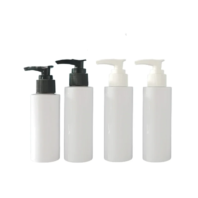 12 stücke 100 g150ml200ml250ml300ml500ml Haustier lotion leere Flasche kosmetische Verpackung flache Schulter weiße Plastik flasche für Dusch gel