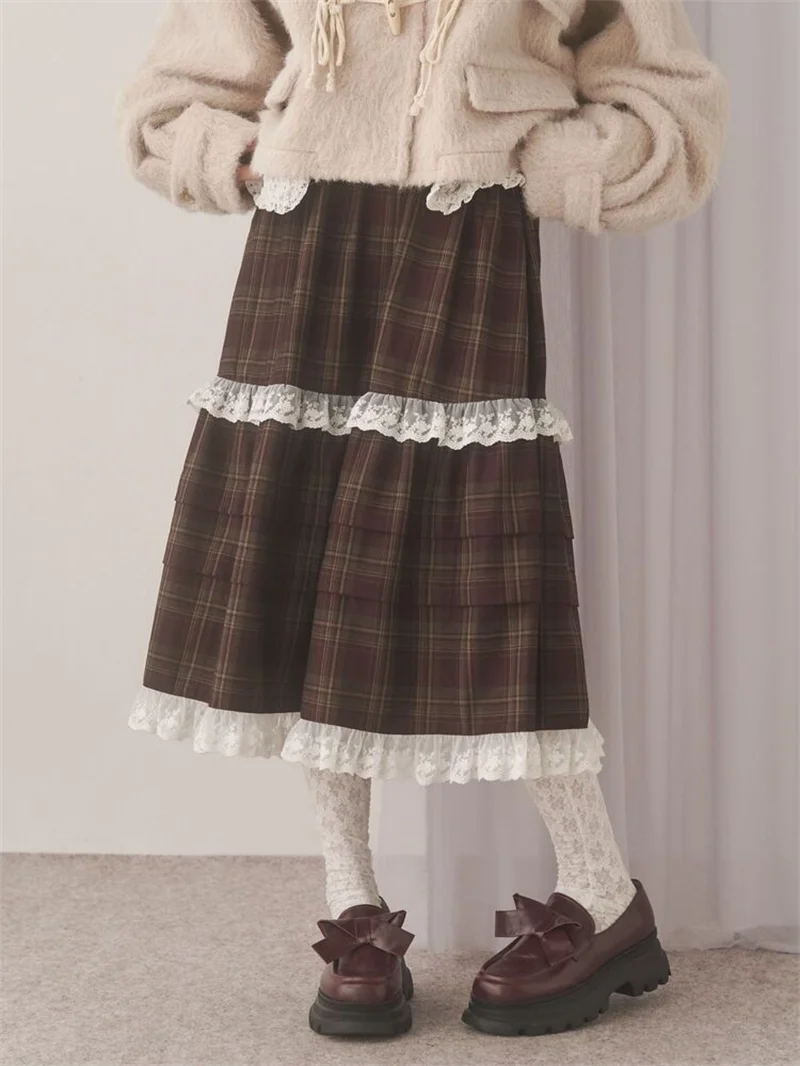 

Юбка А-силуэта в стиле принцессы с кружевной отделкой, средней длины, повседневная, с узлом, стандартный крой, для женщин в зрелом возрасте