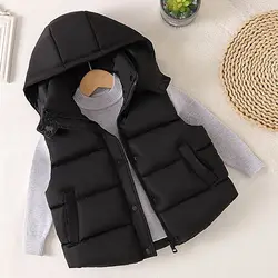 3-10 Years Old Children's Vest Trendy Warm Vest for Boys and Girls Fashionable Casual Autumn and Winter Kids Waistcoat Top