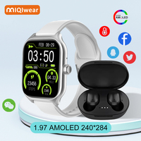 2024 Newly launched latest smartwatch WK97 with earphone double straps series 9 smartwatches pk i8 ultra i9 ultra