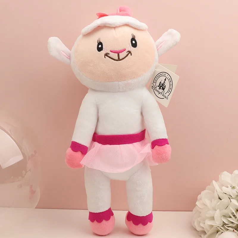 Disney Doc Mcstuffins Plush Toys Set Kawaii Lambie Sheep Hallie Hippo Stuffy Dragon Stuffed Dolls For Girls Kids Anime Things