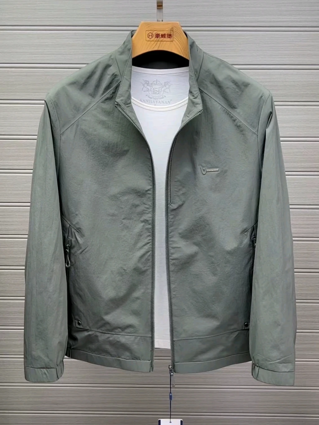 

Мужская куртка с воротником-стойкой Sli: Новинка Весна-Осень, Высокое Качество, Модная, Стильная, Легкая, Роскошная