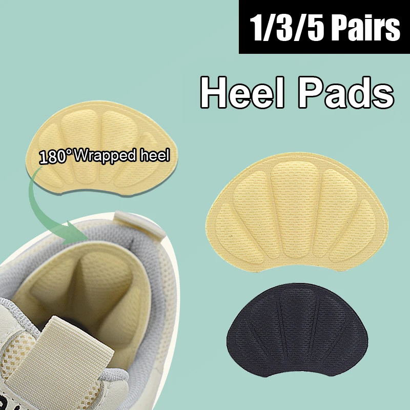 1/3/5 Pairs Shoes Heel Sticker Insoles for Sport Shoes Pain Relief Anti-wear Feet Pads Adjust Size Feet Protector Insert Insoles