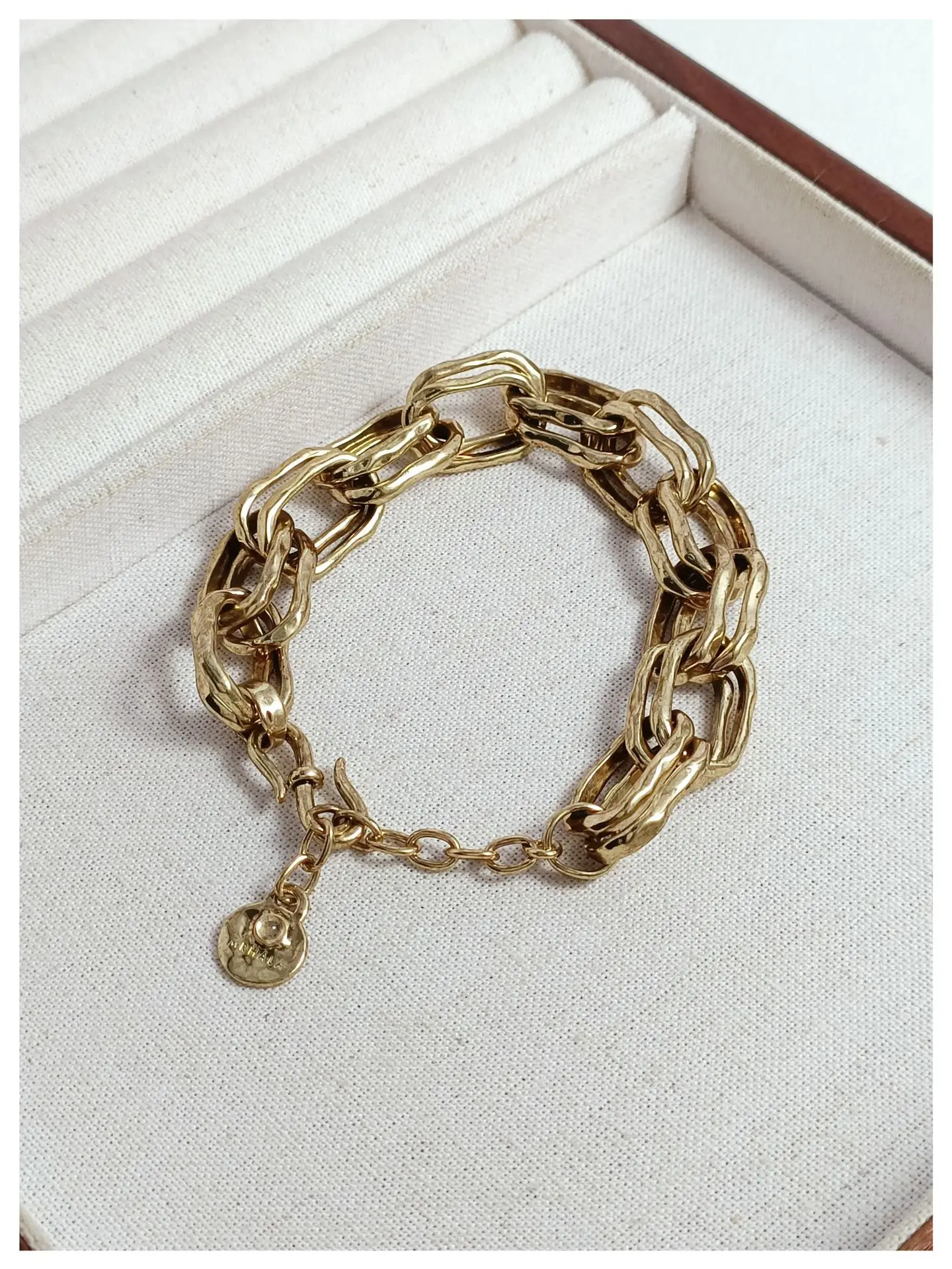 Original Design 14K Gold Filled Personality Handmade Chain Layers Bracelet For Women Men Punk Hiphop Chunky Statement Jewellery