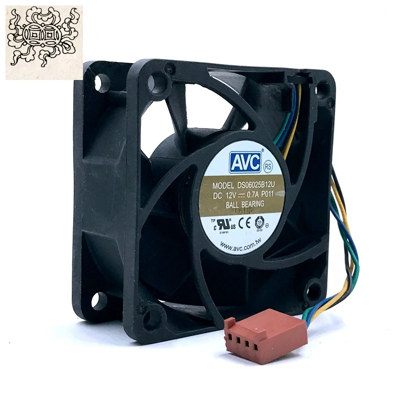 

Jinlingge for DS06025B12U P011 60mm 6cm DC 12V 0.70A Pwm Server Inverter Cooling Fan 60X60X25mm CPU PC Cooler