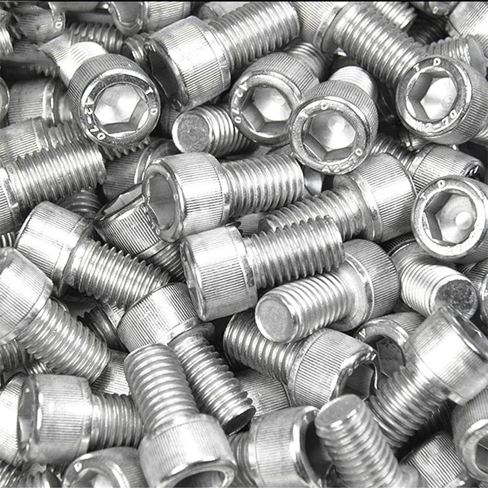 10pcs M3 M4 M6*6/8/12 / 16/20 304 stainless steel hexagon socket screw cup head extension hexagon socket head full thread bolt