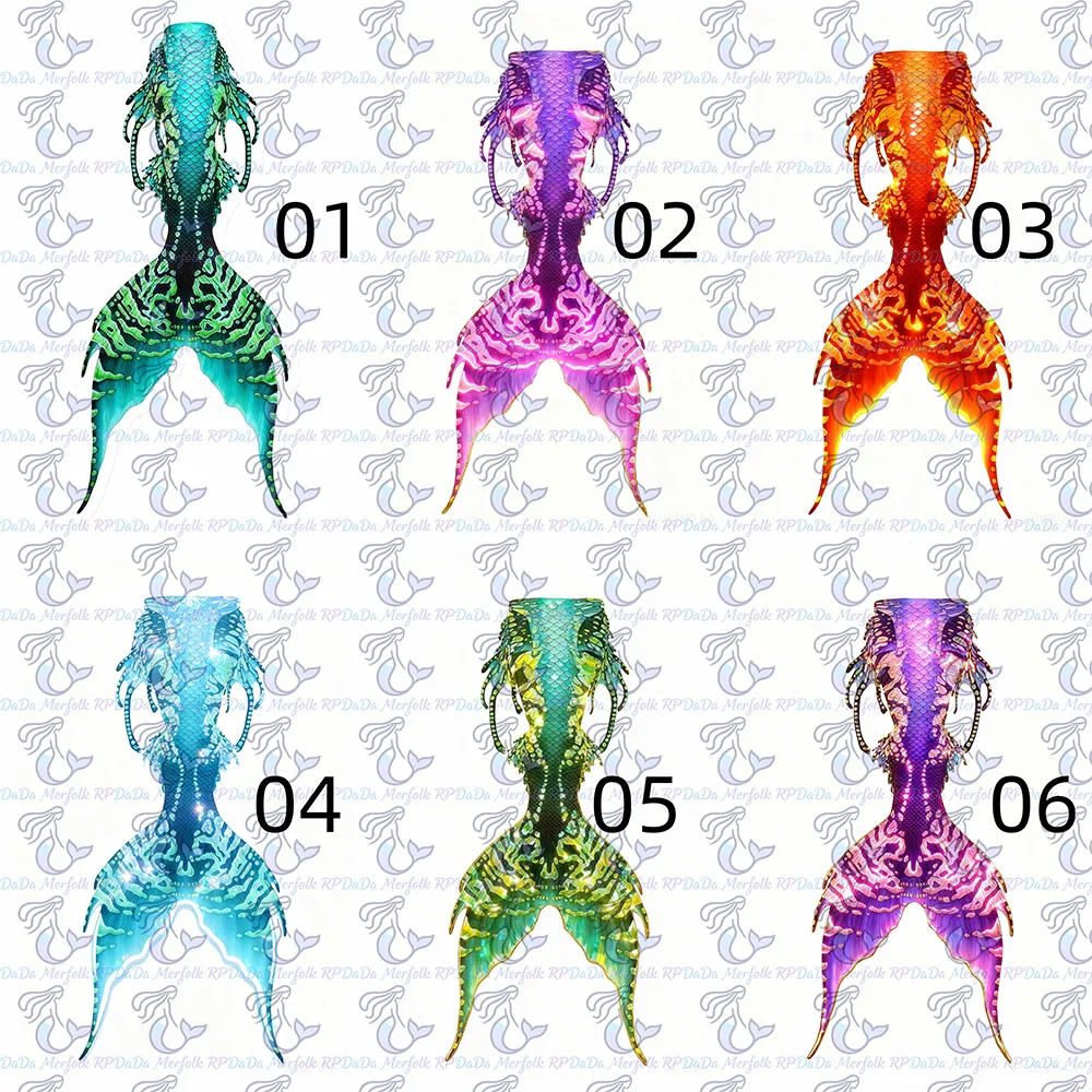 Originele kleurrijke zeemeerminstaart op maat gemaakt zeemeerminbadpak Aquariumduikshow met volwassen zeemeerminstaart