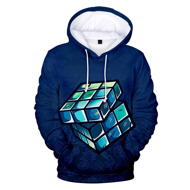 Model Cube Hoodies For Men Sportswear Men's Anime Sweatshirt Y2k Luxury Brand Clothing 3D Printing Vintage Pullovers Clothes