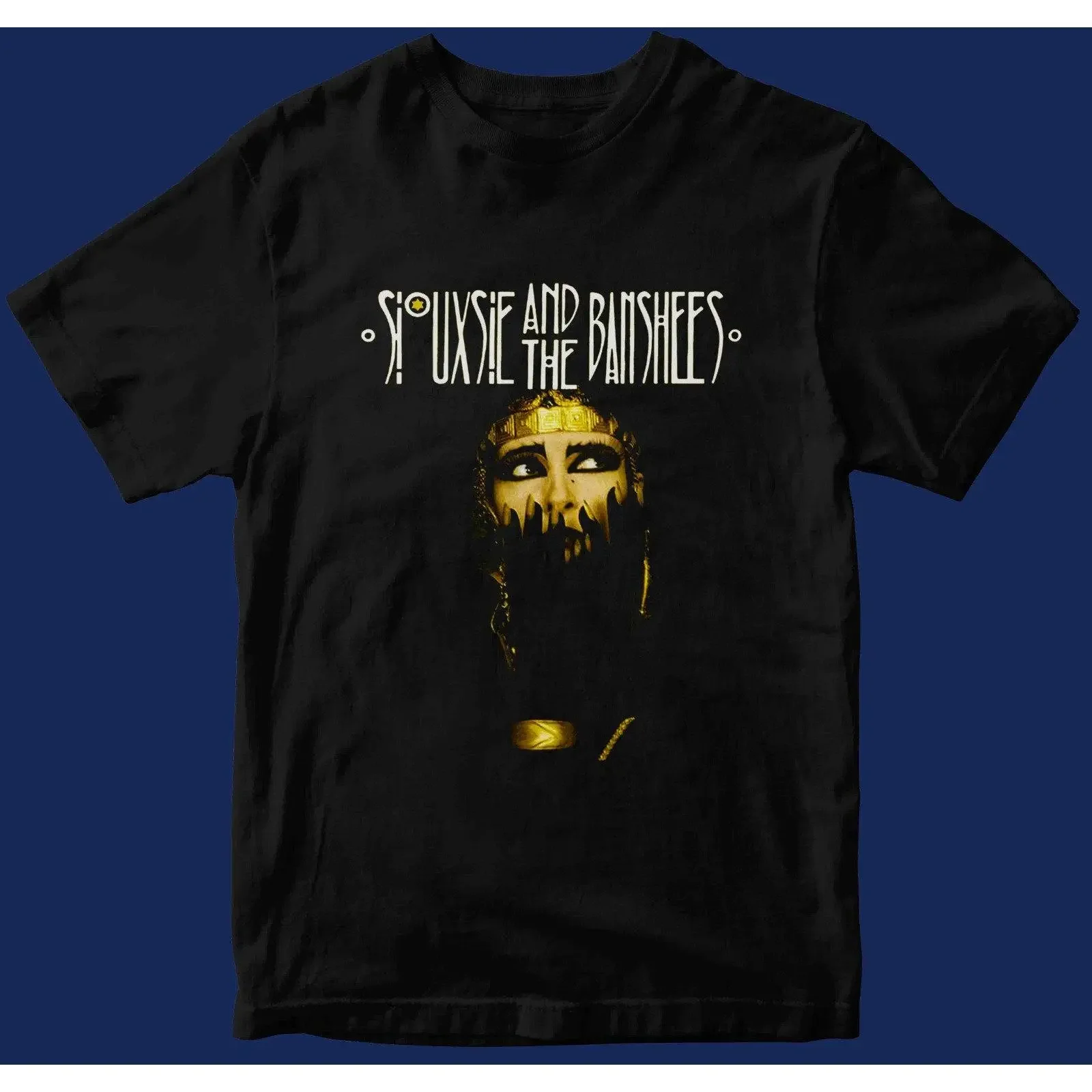 Siouxsie and the Banshees post punk goth T Shirt vintage Washed designer clothes Stretched Stylish fashion Casual streetwear