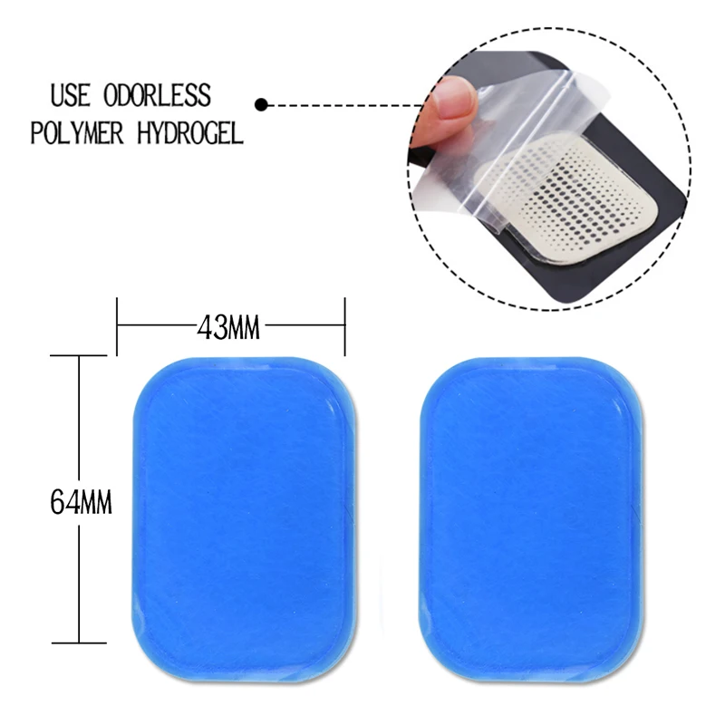 10/20Pcs EMS Gel Pads Conductive Hydrogel Sticker Replacement Abdominal Muscle Stimulator Adhesive Gel Reusable Accessories
