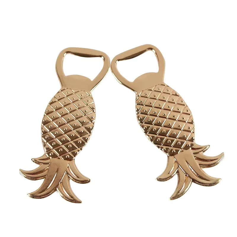 

Yjq 10pcs metal small gift zinc alloy beer beverage bottle opener pineapple creative bottle opener