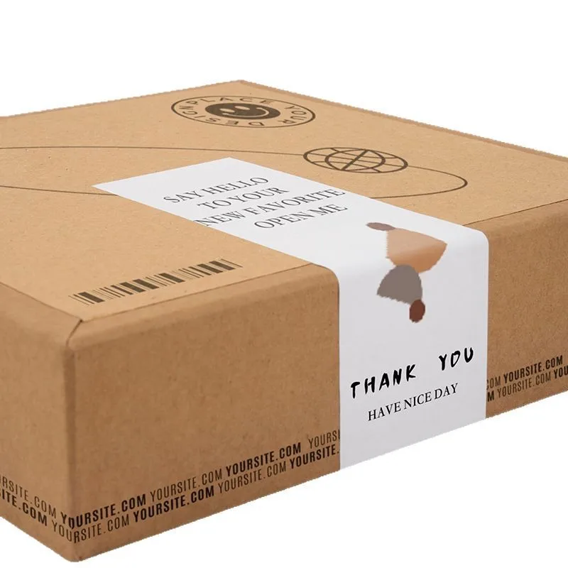 Custom. Advanced Simple Self-Adhesive Sealed Sticker Custom Aircraft Box Packaging Stickers Trademark QR Code Label Customi