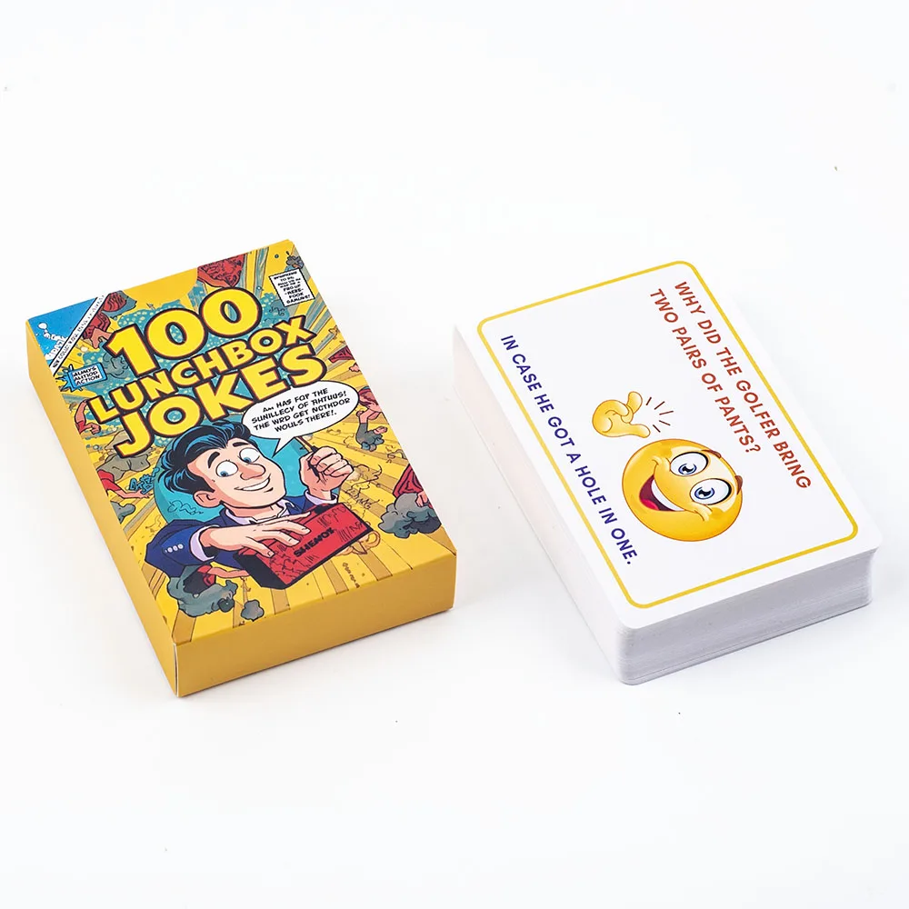 Cartes de blague pour enfants, 100 pièces, Notes de boîte à déjeuner amusantes avec mots et énigmes, démarreurs de Conversation de motivation pour les voyages en famille