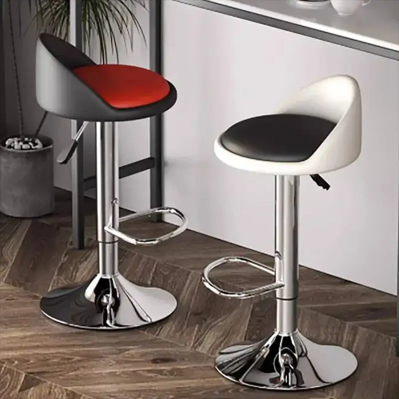 

Set Of 2 Modern Bar Chair Adjustable Height Ergonomic Luxury Nordic Bar Chair Design Beauty Cadeira Living Room Furniture