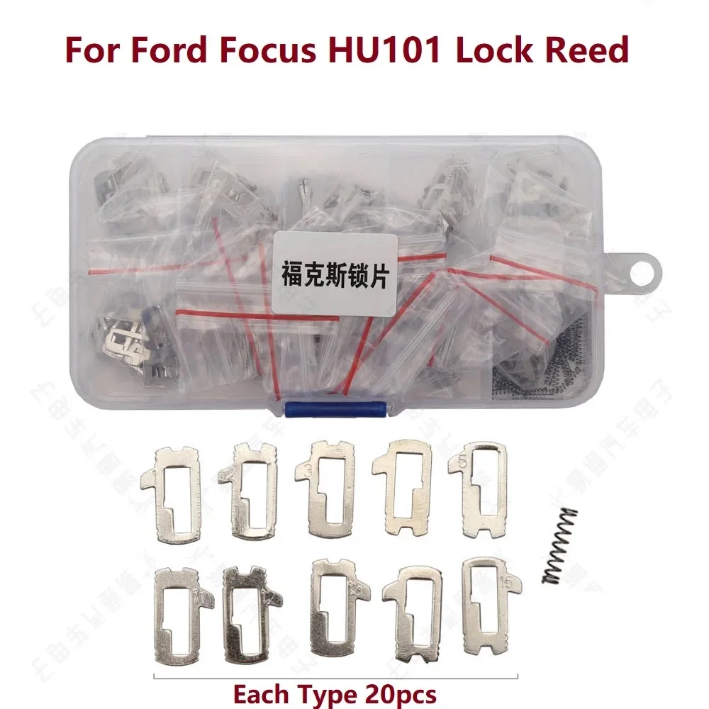 (200pcs) For Ford Focus HU101 Lock Reed Repair Accessories 200PCS Car Lock Reed Lock Plate For Ford Focus FIESTA ECOSPORT