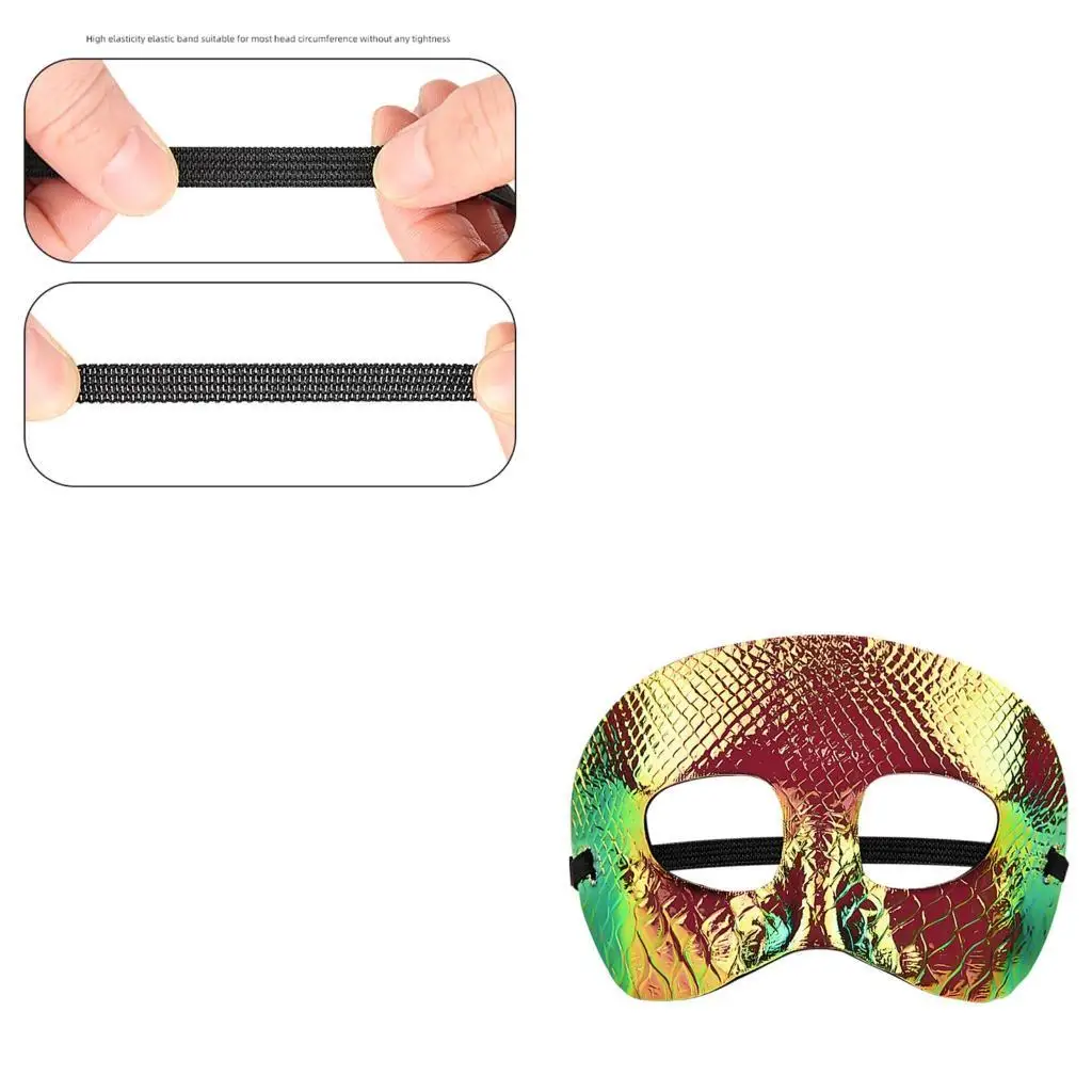 

652F Праздничная партийная маска с золотистыми мерцающими легкими масками для лица Эластичные ремни