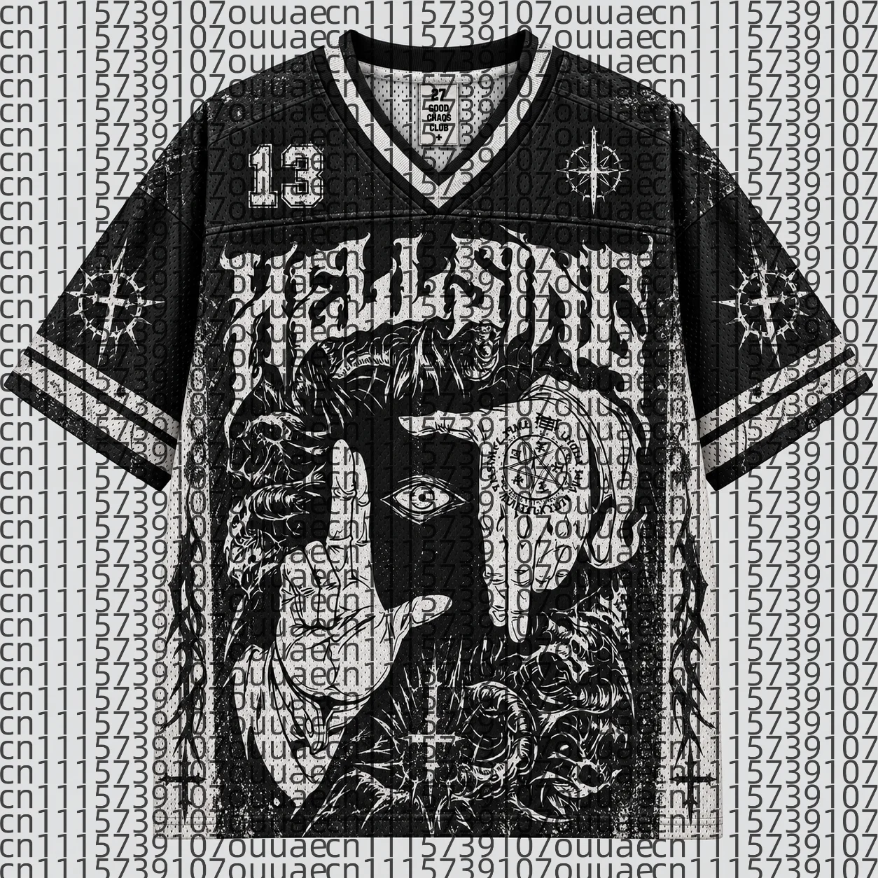 2026 Popular 80s Themed Sports Fashion Short Sleeved V-neck Mesh Streetwear Retro Band Movie Game Fan Gift T-shirt