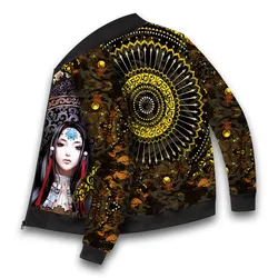 Jas Men's New Japanese Style Jackets Outwear Spring Autumn Bomber Mens Baseball Collar Jacket Man Ethnic Print Coats Veste Homme