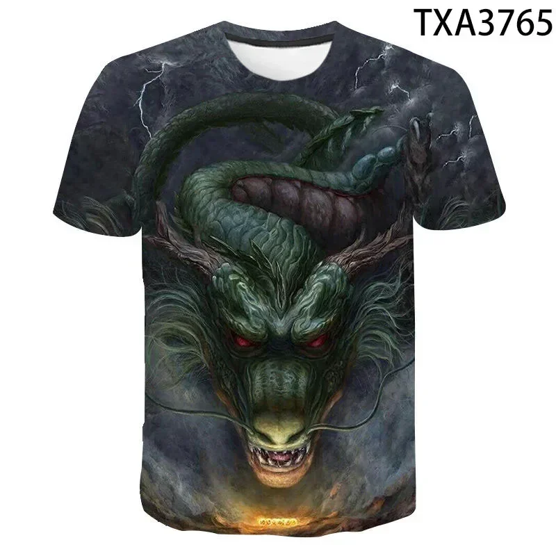 2023 Fashion Dragon 3D Printed T Shirt  Boy Girl Kids Streetwear Cool Tops Tee Summer Men Women Children Casual Short Sleeve