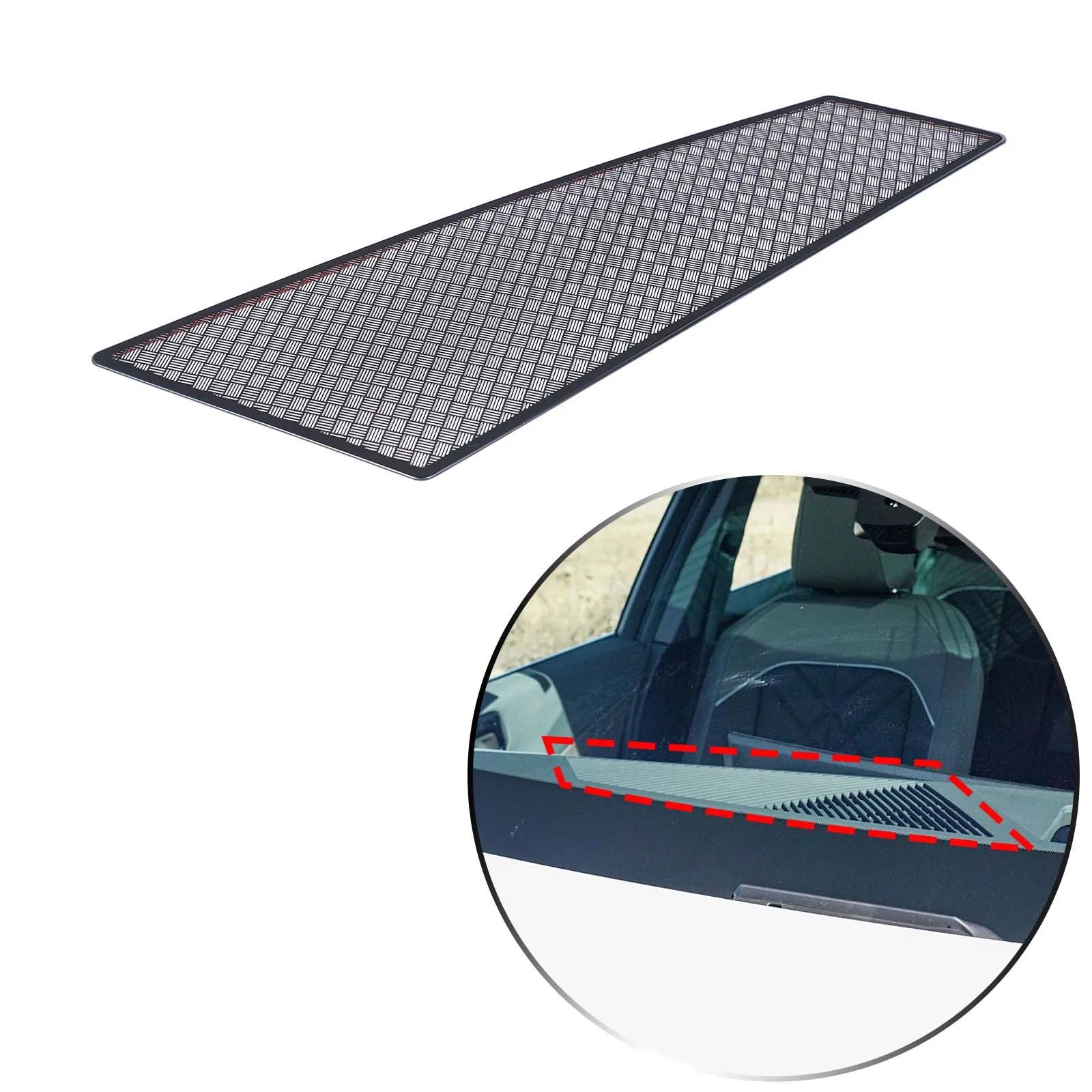 

For BMW X3 G45 2025-2026+ Car Center Console Dashboard Horn Grille Stainless Steel Black Automotive Modification Accessories