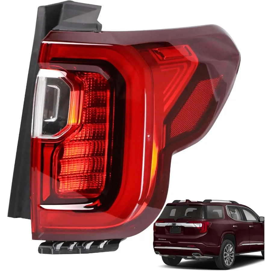 

Задний светодиодный фонарь для GMC Acadia 20202023 Замена с правой стороны с хромированной рамкой Улучшенная видимость и долговечность для Nig