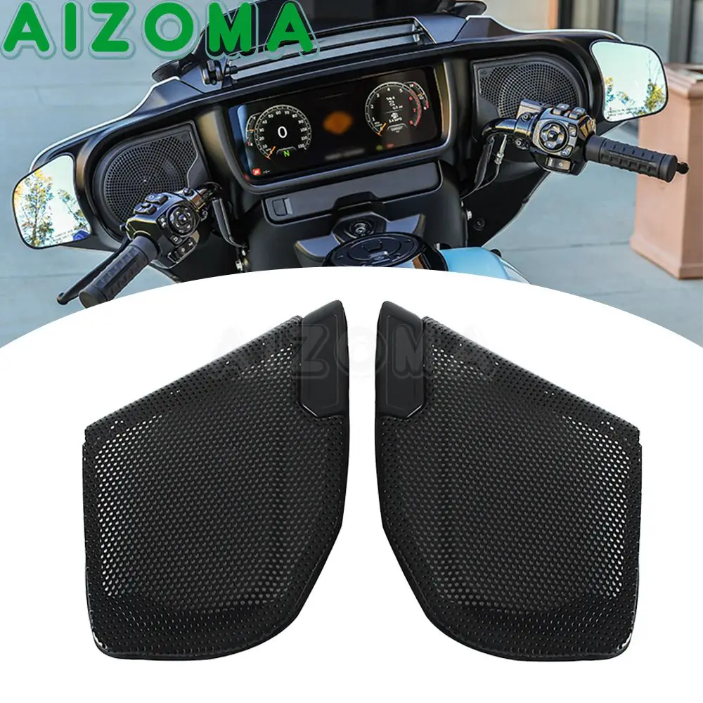 

Motorcycle Speaker Protector Cover Mesh Cover For Harley Touring Road Glide FLTRX ST FLTRXSTSE CVO FLTRXSE 2023-2025 ABS Plastic